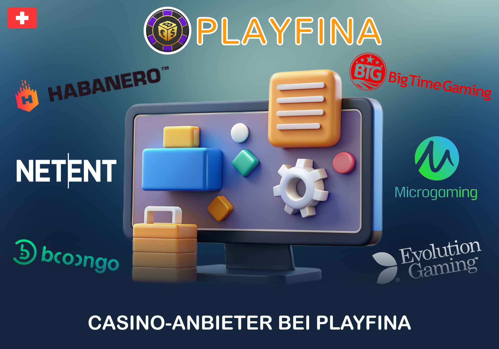 Anbieter, die mit Playfina Casino zusammenarbeiten