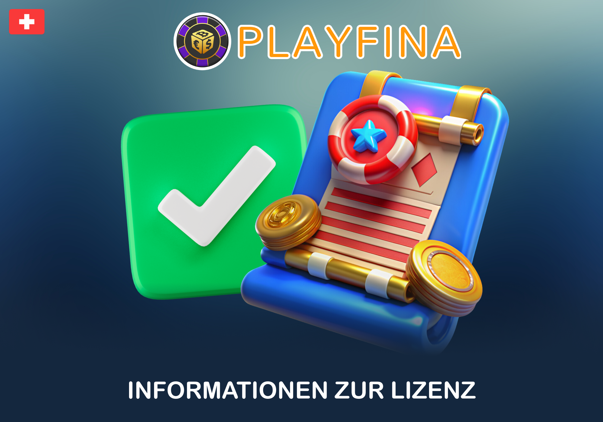 Lizenzstatus von Playfina für Schweizer Nutzer