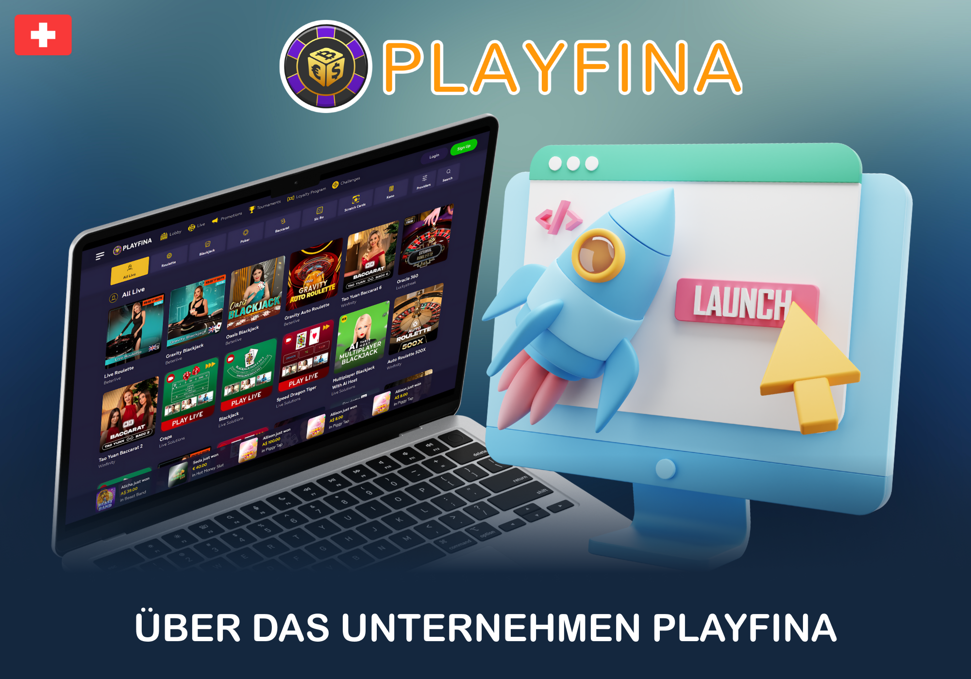 Überblick über das Playfina Casino in der Schweiz