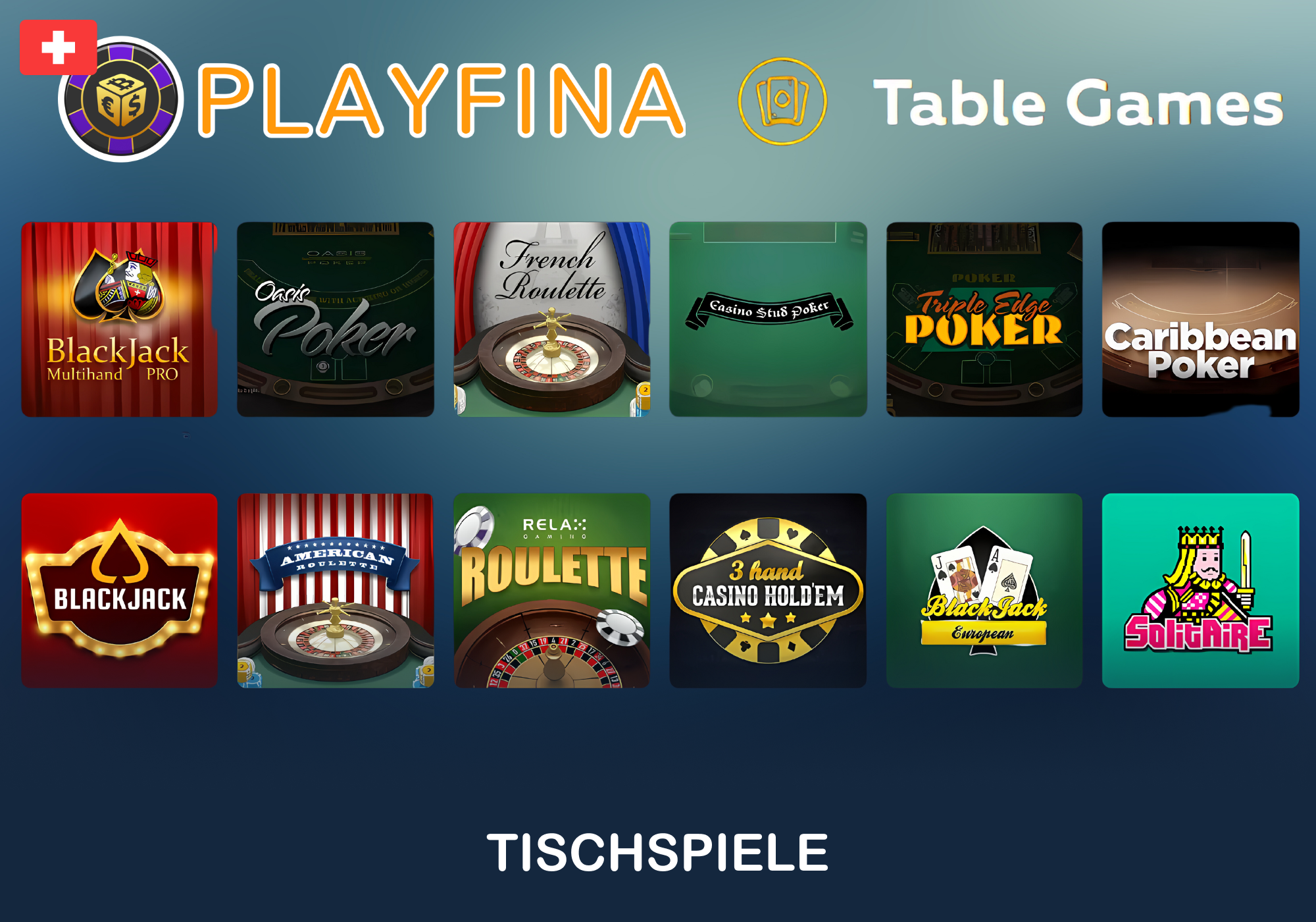 Ein spezieller Bereich mit Brettspielen für Genießer bei Playfina